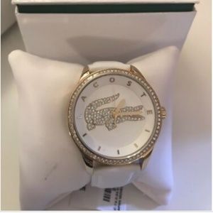 Lacoste Women's White Watch with Crystals NWT